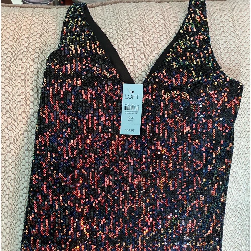 Ann Taylor Loft sequin sleeveless top